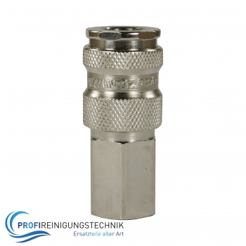 Hochdruckschnellkupplung 25KF aus Messing vernickelt / Stahl vernickelt